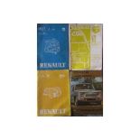 MOTORING - RENAULT R8 WORKSHOP MANUAL + 3 OTHERS