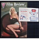 CINEMA - ABC FILM REVIEW + PROGRAMME CARD AUGUST 1956 DIANA DORS