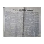 NEWSPAPER - ORIGINAL COPY OF THE TIMES 03/06/53 COVERS THE CORONATION