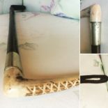 20TH CENTURY ANTLER HANDLE EQUESTRIAN RIDING CROP BY SWAINS