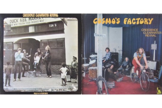 VINYL LP'S ALBUMS - CREEDENCE CLEARWATER REVIVAL COSMO'S FACTORY & WILLY AND THE POOR BOYS