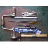 TOOLS - ALL VINTAGE ENGLISH MADE. NINE ITEMS