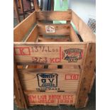 MID 20th CENTURY DUTCH WOODEN EGG CRATE