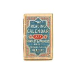 HUNTLEY & PALMERS ORIGINAL 1885 READING CALENDAR (DIARY)