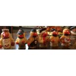 SET OF 7 VINTAGE THE WOMBLES PENCIL TOPPERS COLLECTABLES