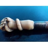 VINTAGE CARVED WALKING STICK