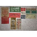 VINTAGE TEA LABEL WRAPPERS X 8