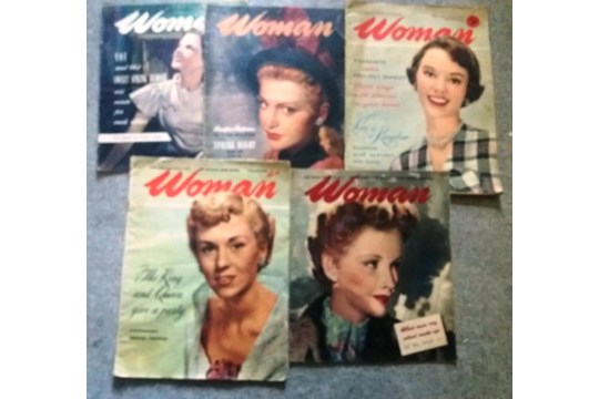 WOMAN MAGAZINE 1940's & 50's x 6