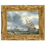 Loreno. Marinemaler des 20. Jh. Segelschiffe auf bewegter See. Öl/Lwd., u. re. sign.Loreno, 39,5 x