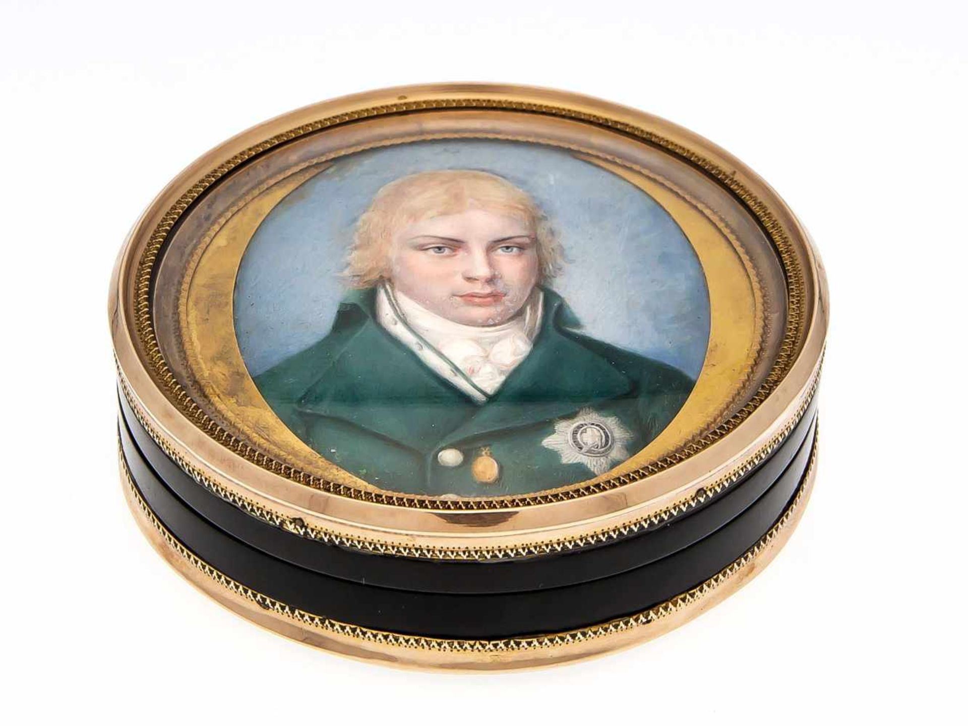 Deckeldose mit Miniatur von August Frederick (1773-1843) 1. Duke of Sussex, England Ende18. Jh. - Bild 3 aus 3