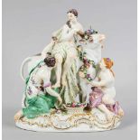 Europa auf dem Stier. Meissen, 1. Wahl. 1980er Jahre. Entwurf Johann F. Eberlein, 1748.Porzellan,