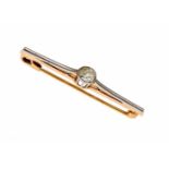 Altschliff-Diamant-Nadel RG/WG 585/000 mit einem Altschliff-Diamanten 0,45 ct l.get.W/VS,L. 42 mm,