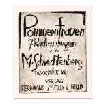 Schwichtenberg, Martel. 1896 Hannover - 1945 Sulzburg. "Pommernfrauen". 1922. 7Radierungen/Verlin.