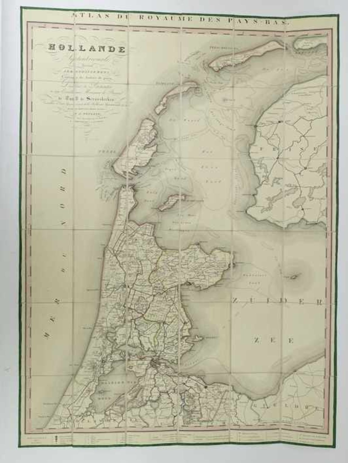 HOLLANDE SEPTENTRIONALE divisée en arrondissemens et cantons de justice de paix. The Hague, F.H.