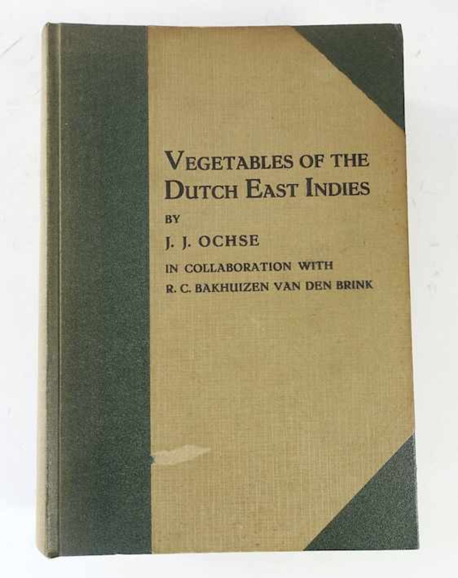 BOTANY -- OCHSE, J.J. & R.C. BAKHUIZEN v.d. BRINK. Vegetables of the Dutch East Indies (edible