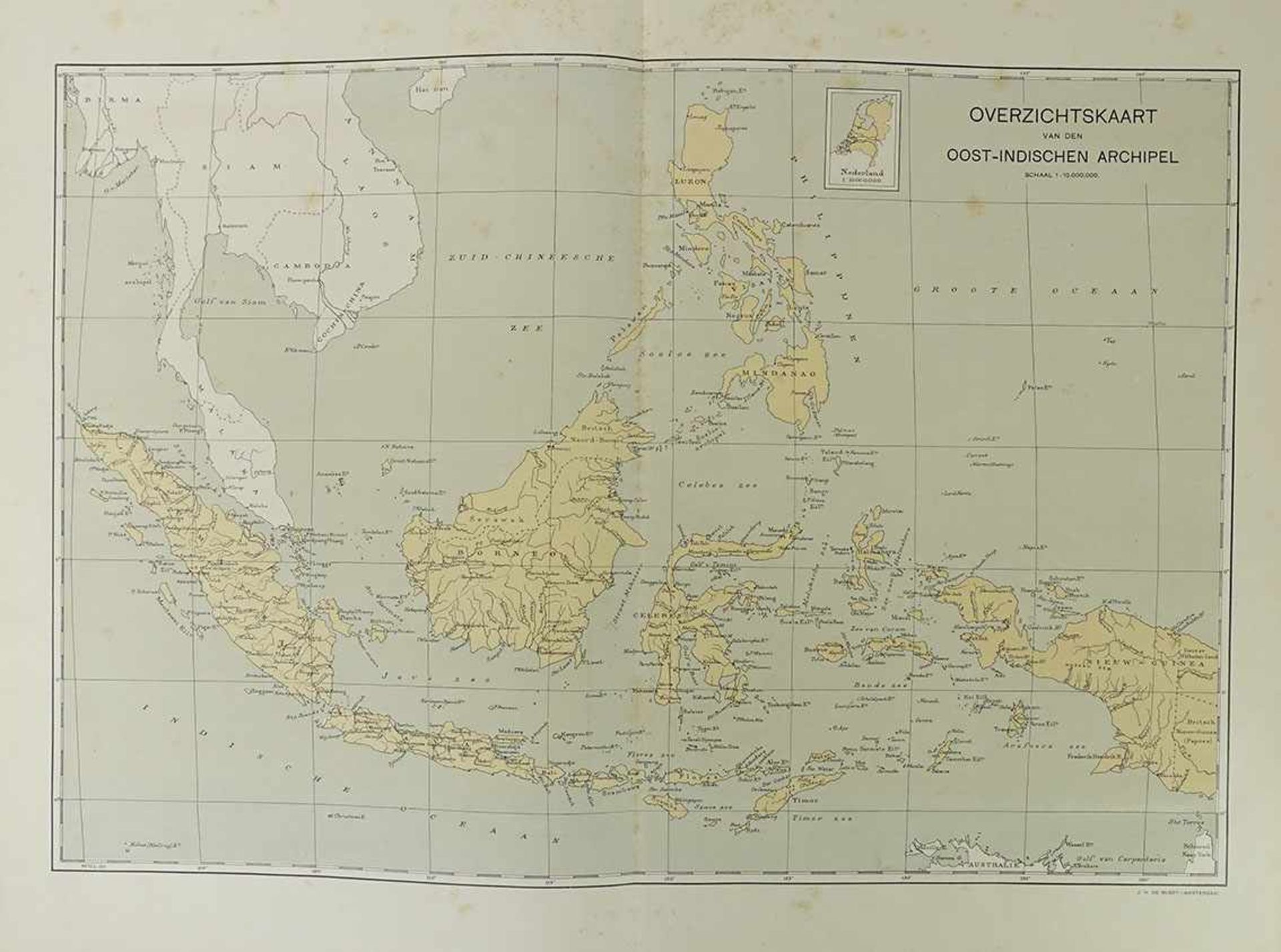 BUSSY, J.H. de (publ.). De Bussy's Atlas van Nederlandsch Oost-Indië voor kantoor, school en huis. - Bild 2 aus 3