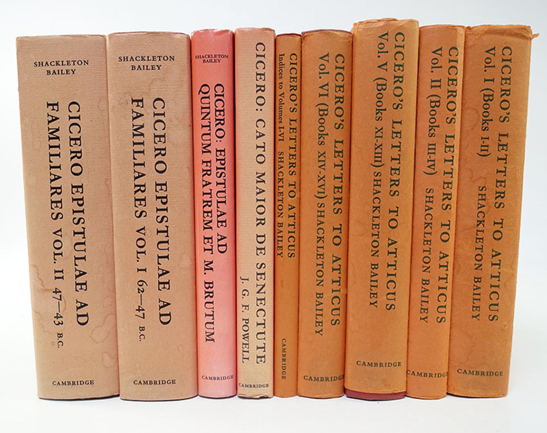 CICERO. Epistulae ad familiares. Ed. by D.R. Shackleton Bailey. 2 vols. -- Id. Epistula ad Quintum