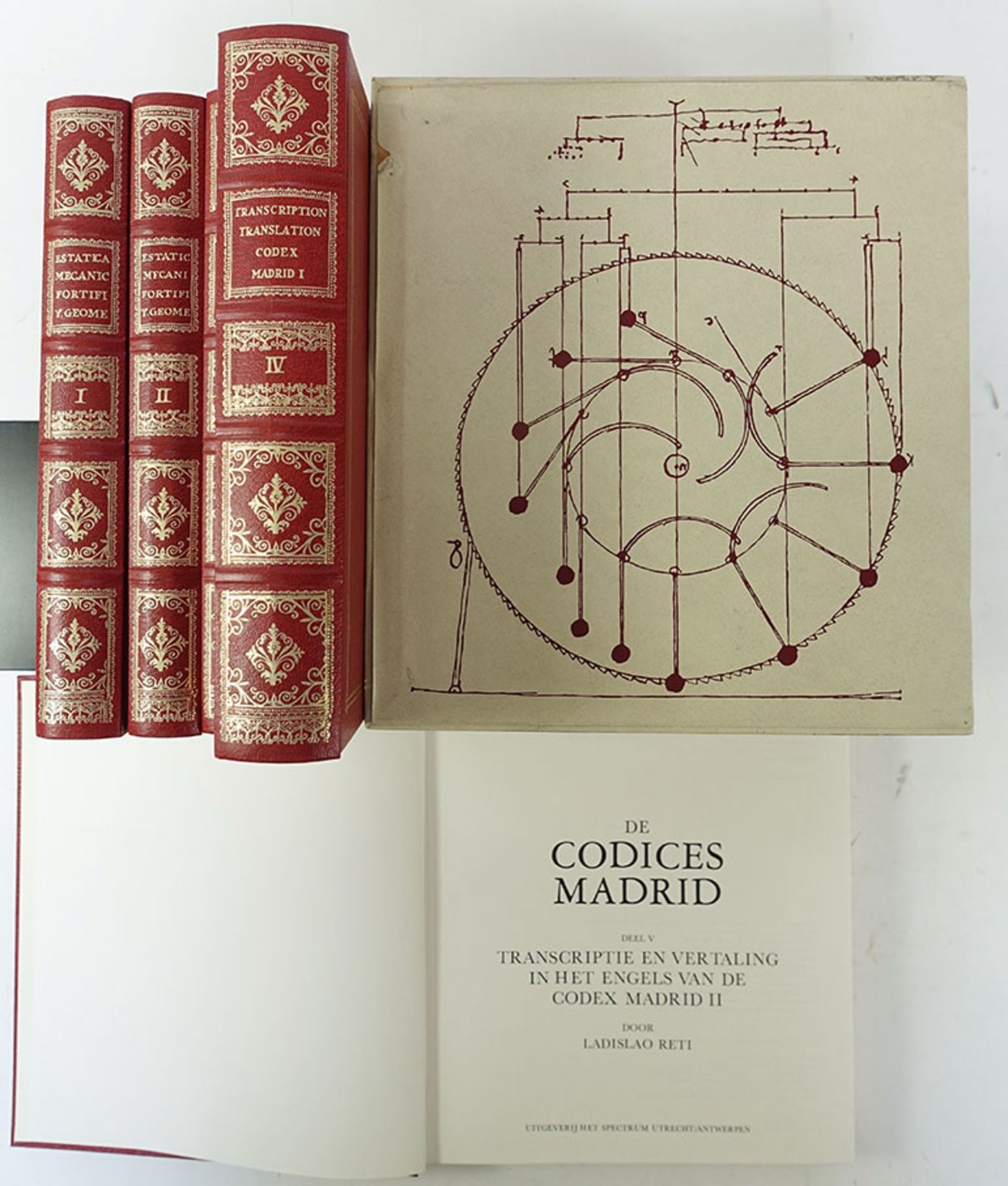 LEONARDO DA VINCI. De codices Madrid, Biblioteca Nacional Madrid. Facs.-uitg., comm. & vert. d. L.