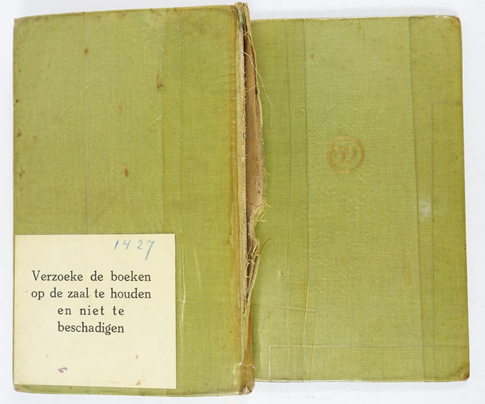 REVE, K. van het. Twee minuten stilte. Amst., G. v. Oorschot, 1959. Ocl. (Plasticized, spine dam./ - Bild 2 aus 3