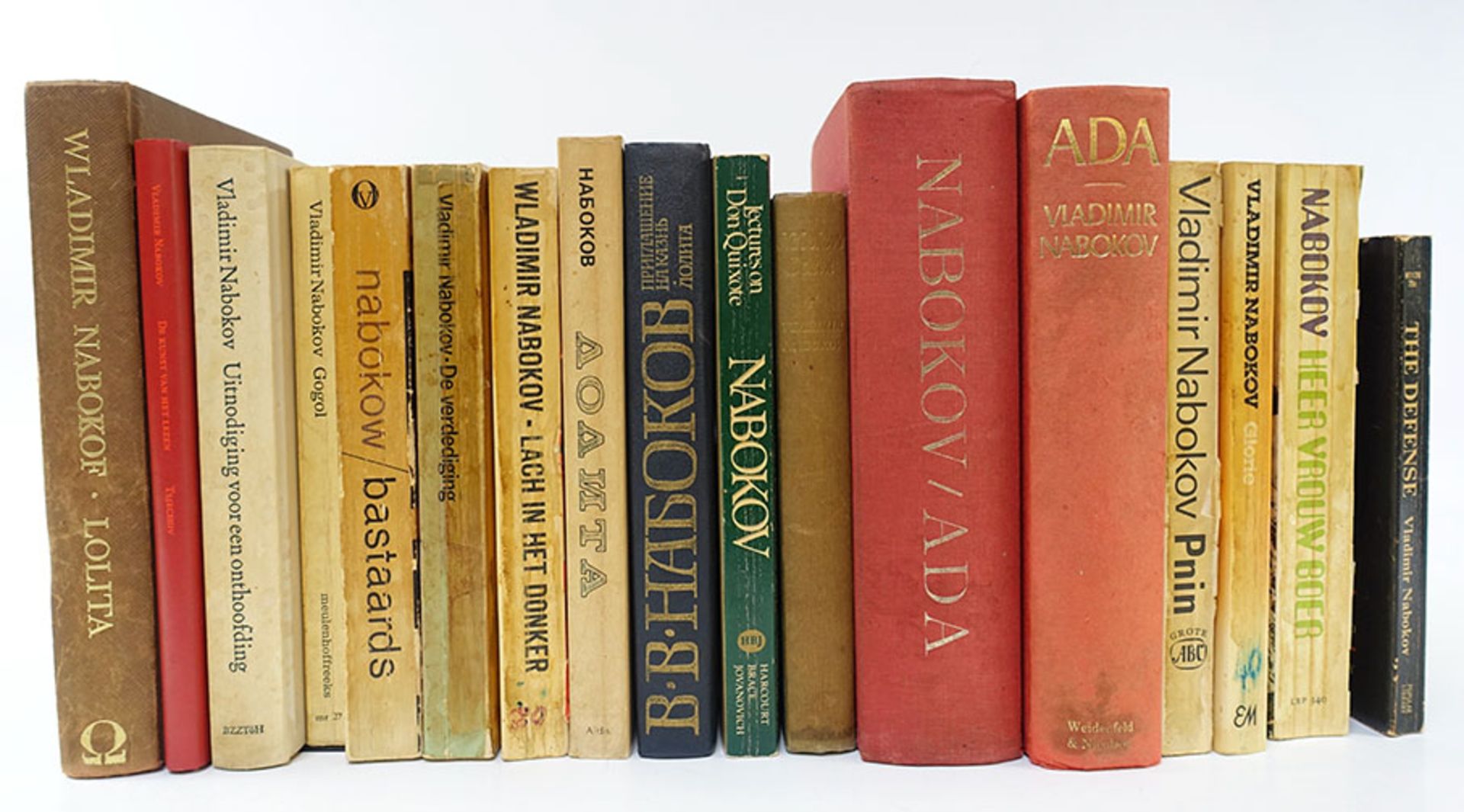 NABOKOV -- COLLECTION of 17 works by V. Nabokov from the library of Maarten (& Eva) Biesheuvel.