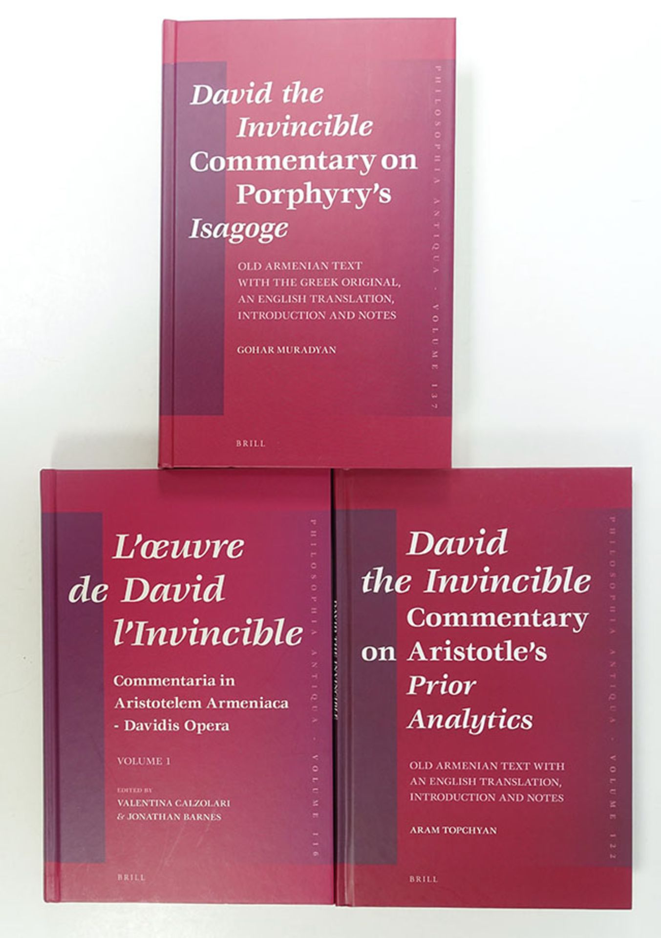 ARISTOTELES -- DAVID ARMENIUS / DAVID THE INVINCIBLE. Commentary on Porphyry's Isagoge. Old