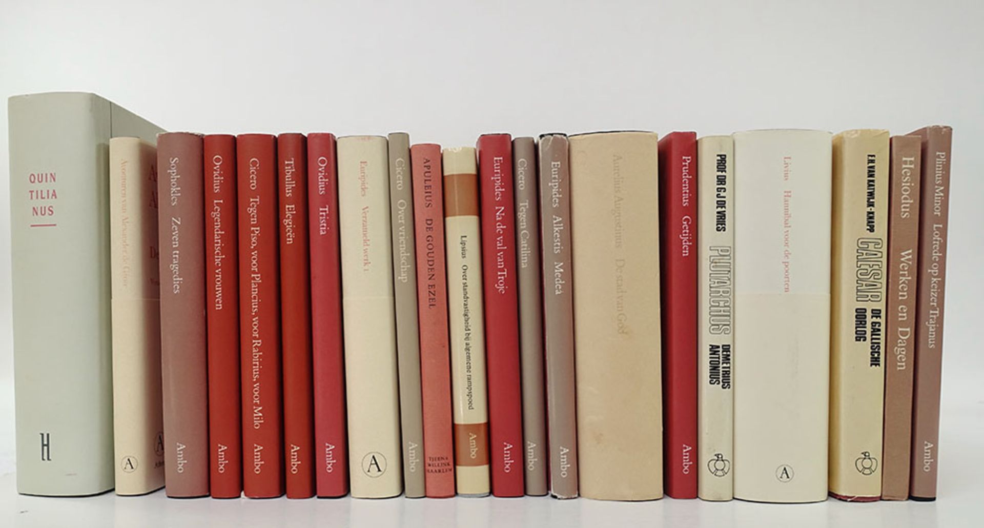 COLLECTION of classical works in Dutch translation. (1971-2001). 21 vols. Or. binds. (20) w. dust-