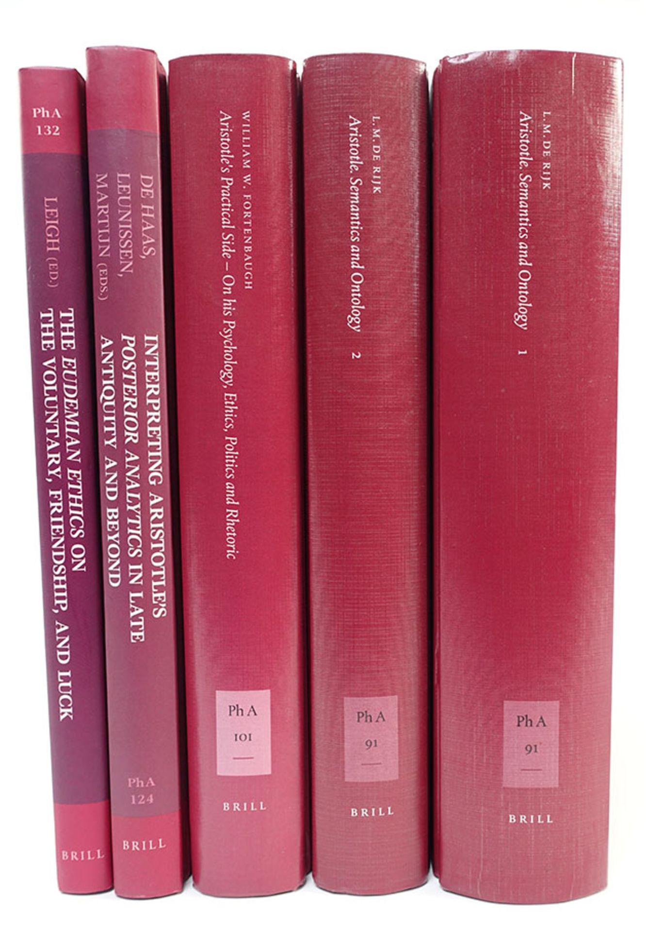 ARISTOTELES -- RIJK, L.M. de. Aristotle: Semantics and ontology. 2002. 2 vols. -- W.W. FORTENBAUGH.