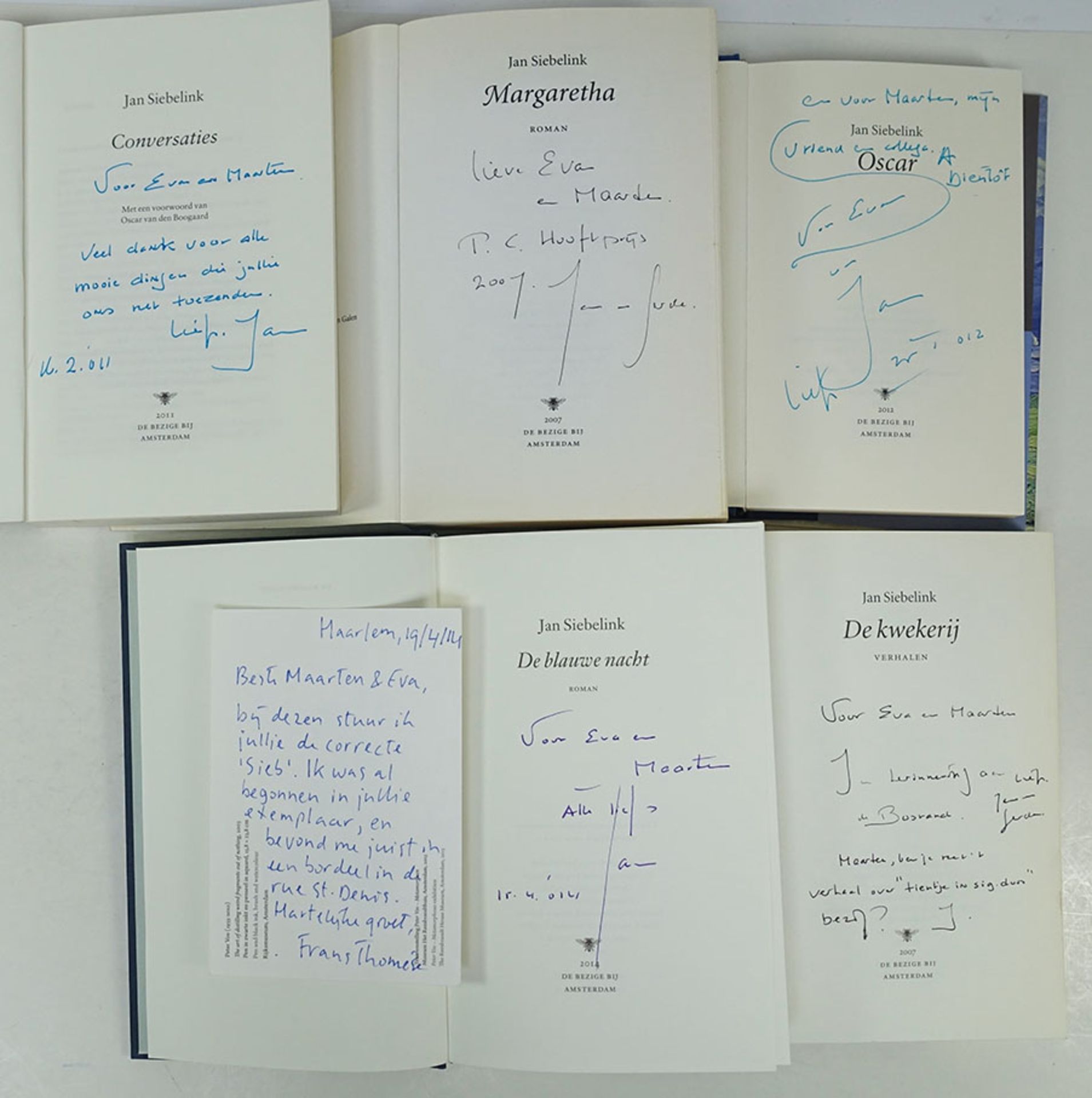 SIEBELINK, J. -- COLLECTION of books by Jan Siebelink. 14 vols. Or. binds. (10) (4 w. dust-j.) & - Bild 2 aus 2