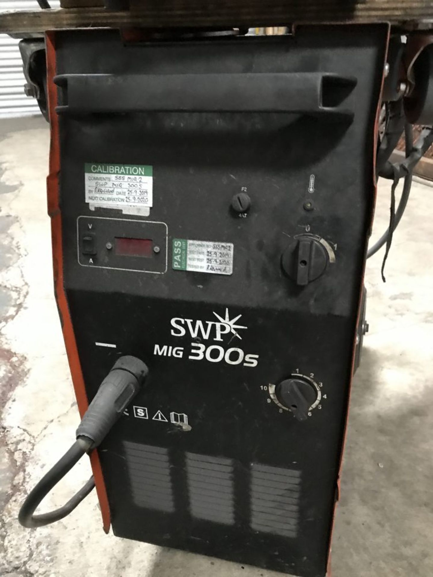 SWP MIG 300S + WF400 welding set with regulator, torch, hose and trolley - Image 3 of 8