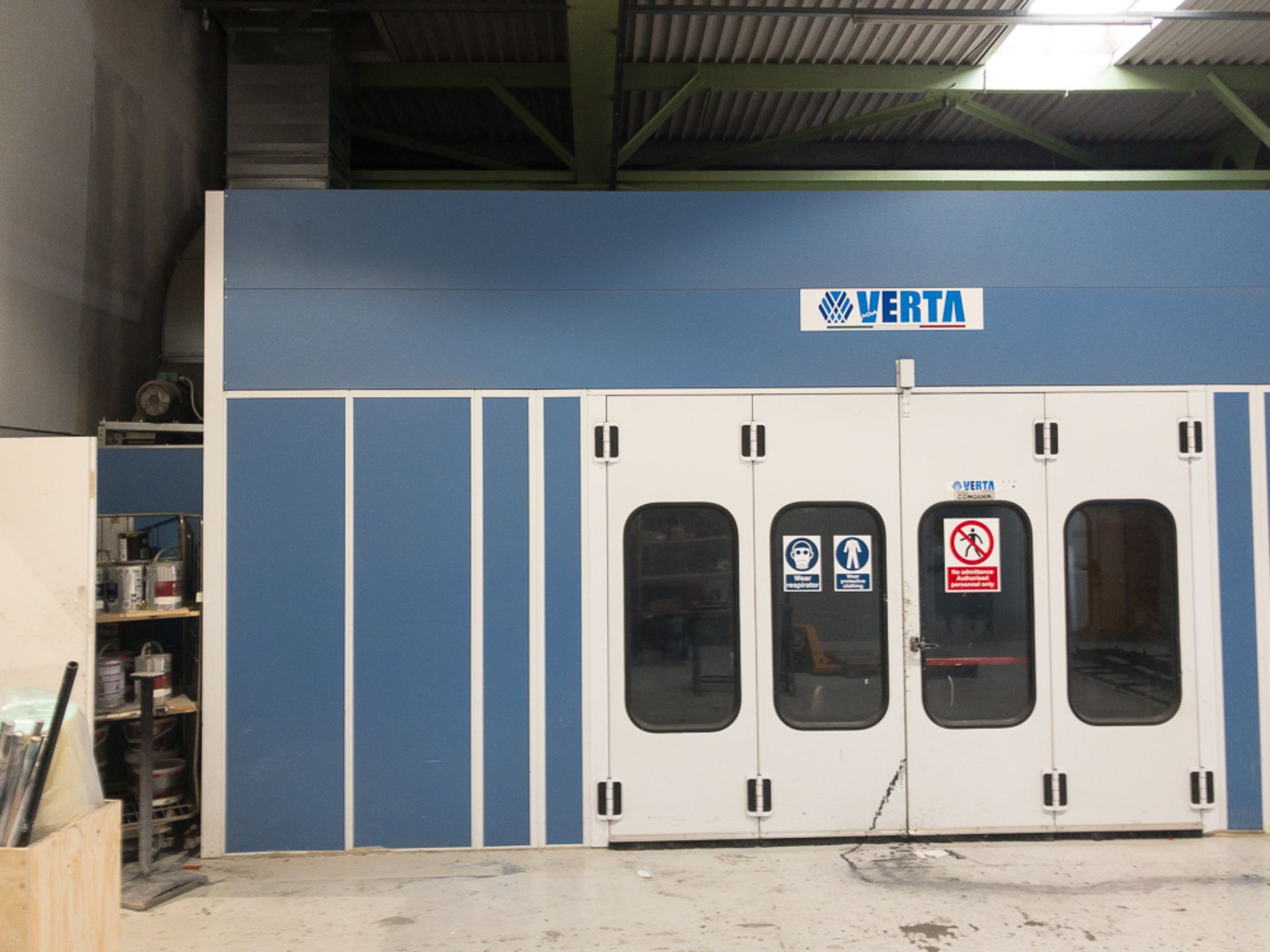 2018 2 no. Verta Super Prestige paint spray booths, a Super Conqueror drying oven & a paint room - Bild 8 aus 42