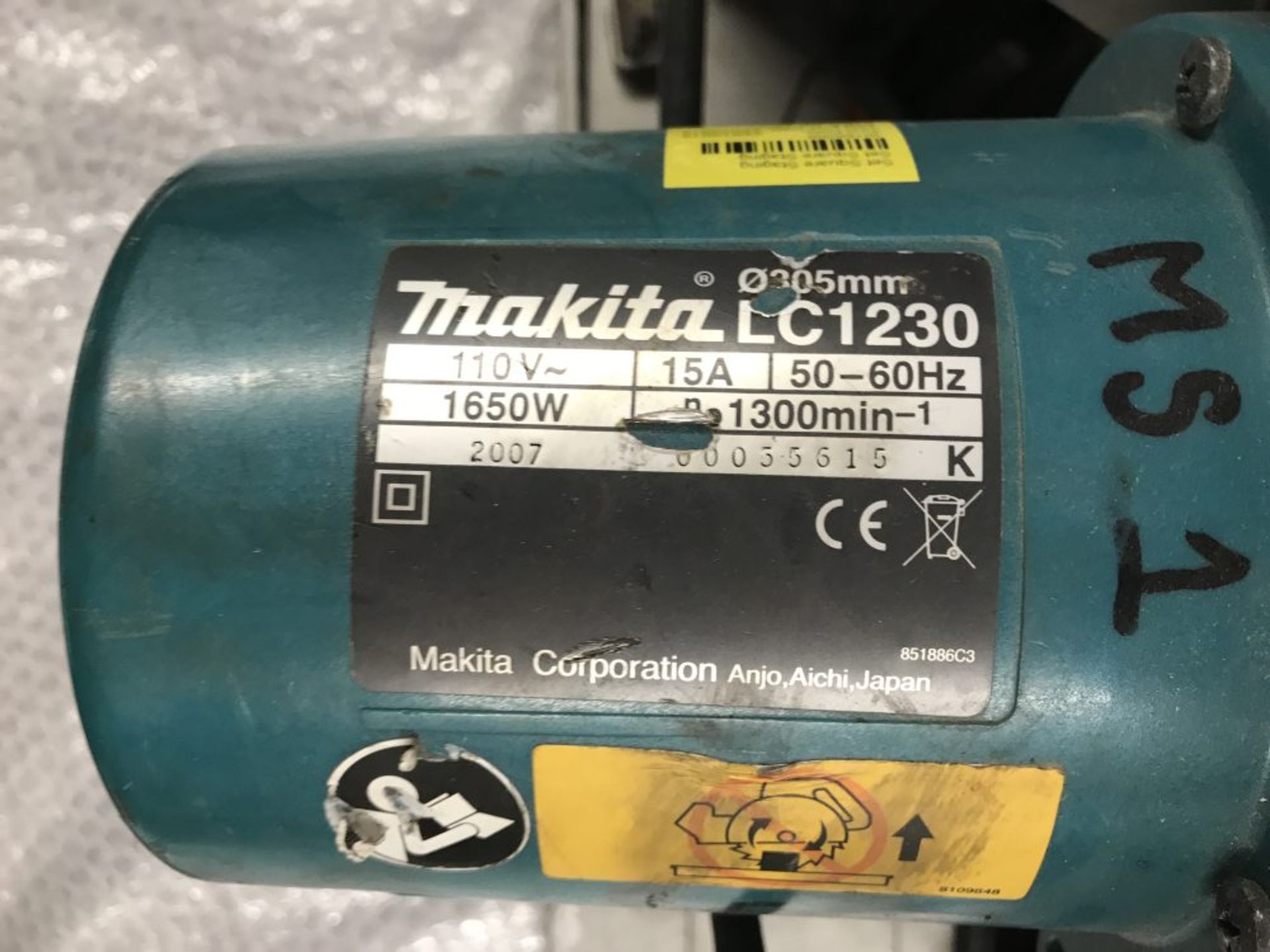 Makita LC1230 cut off saw, 110V - Image 3 of 3