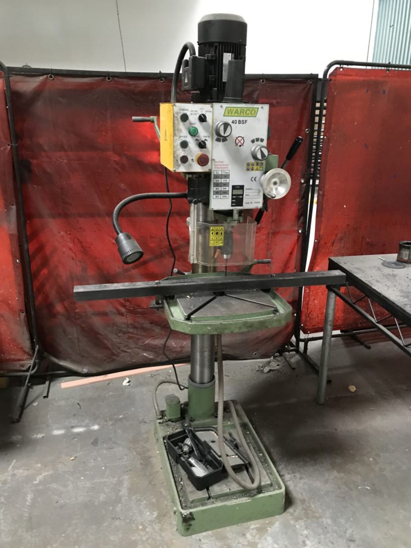 2018 Warco 40BSF pillar drill