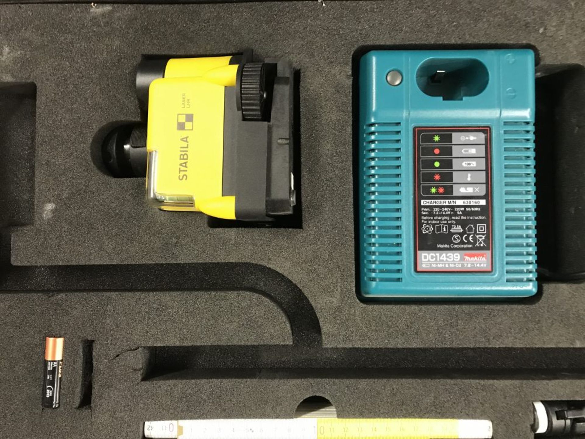 Stabila laser LHR level with modified Makita cordless drill - Image 2 of 5