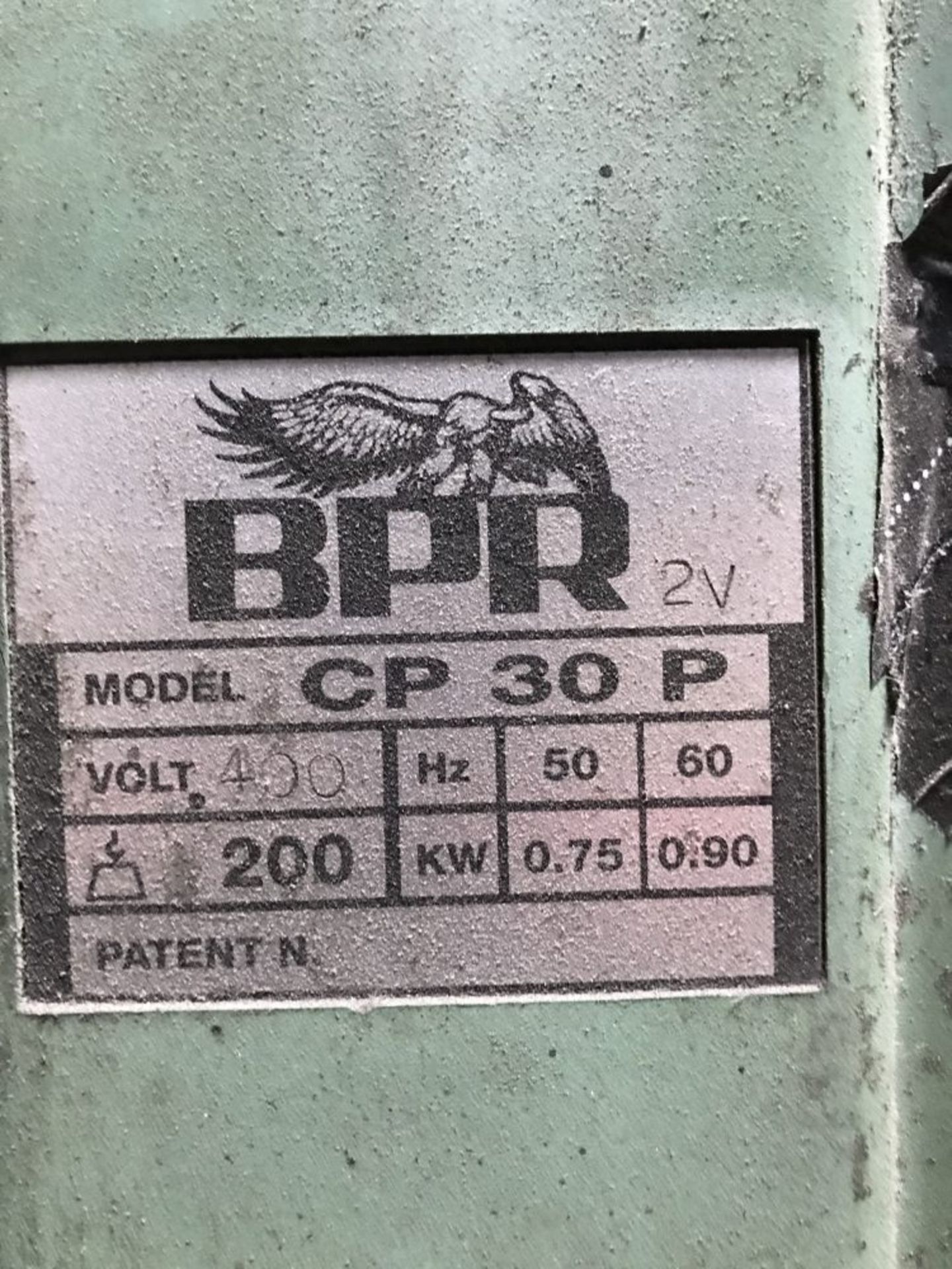 1999 BPR CP30P2V section bending rolls, serial no. 99F0018 mounted on a dolly - Bild 7 aus 8