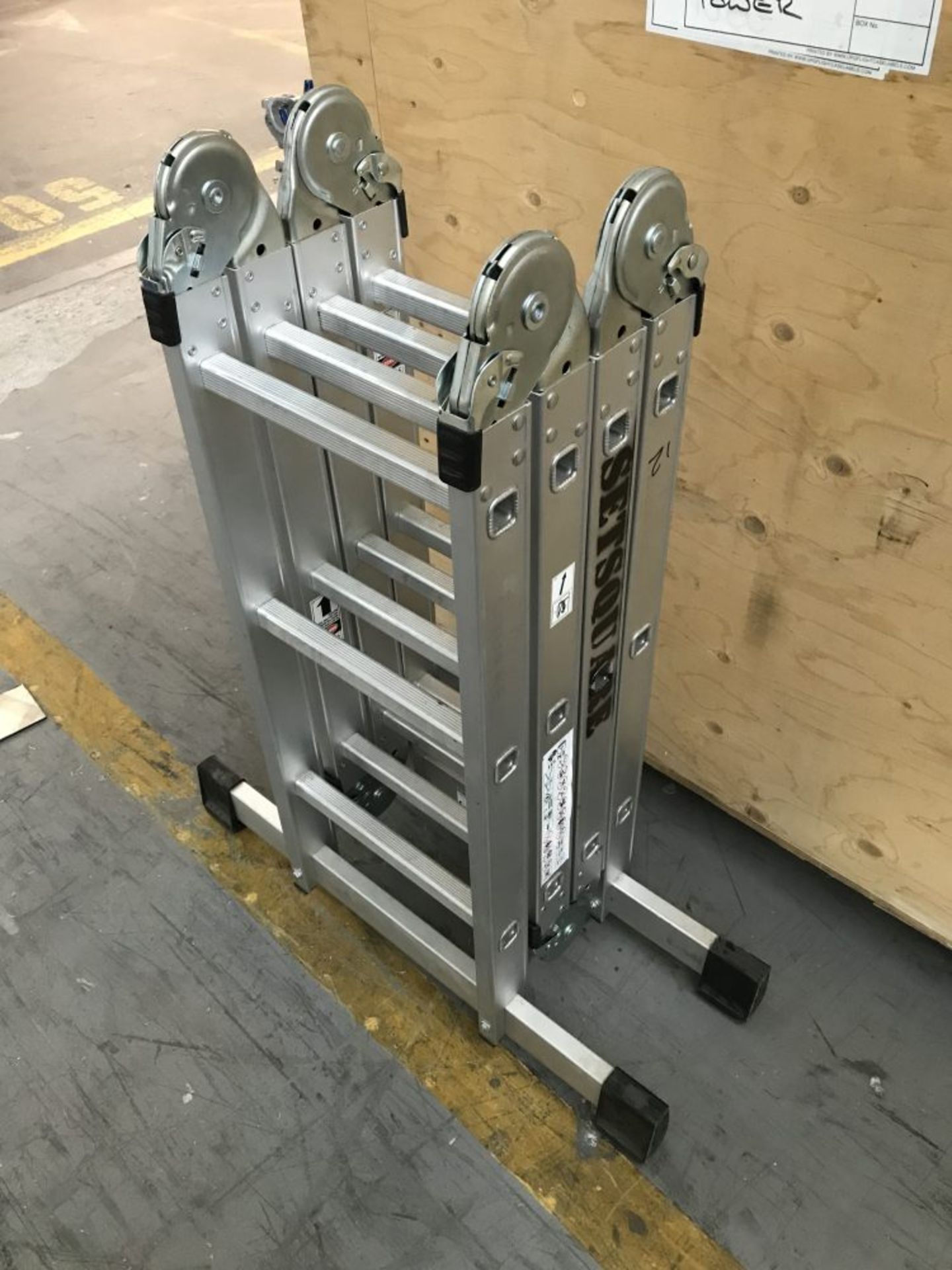 2 Lyte Ladders MPL4X3 aluminium multip purpose ladders - Image 3 of 6