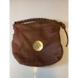 Mulberry leather bag, serial no 026904, slight signs of wear, 37 x 35cm