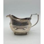 Antique Silver creamer Jug with hallmark showing N. Hart. London 1811 Requires Attention to back