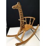 Child rocking giraffe. 72cm height, 63cm width