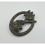 WW2 army flak badge W.H. Wien repaired pin.