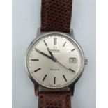 Omega Geneve automatic gentlemens watch, with leather strap in good working order