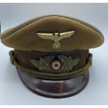 World war II German political officer's peaked cap, original issue circa 1939