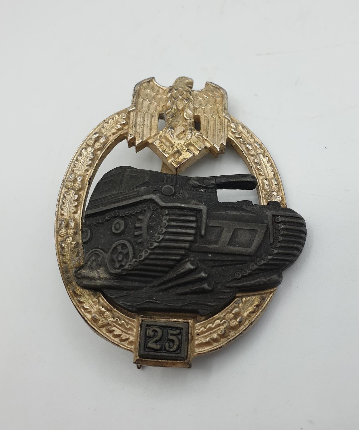 WW2 German tank badge 25 JFS - Image 3 of 5