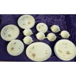 'Tumbling leaves' china set by Royal Doulton to include 2 Vegetable Tureens, 1 oval serving