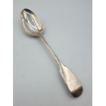 Antique silver table spoon clear Hallmark showing CHAWNER & ADAMS LONDON 1840 73 grams approx 23