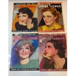 4x editions of 'Silver screen' from 1930's various conditions