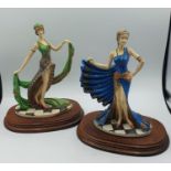 2x art deco style Charleston dancers (Leonardo collection)