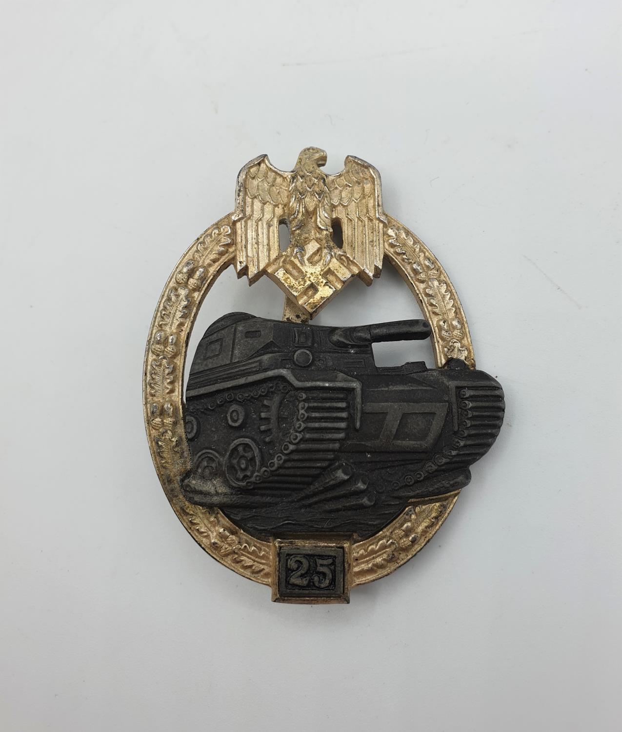 WW2 German tank badge 25 JFS