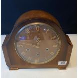 Wooden mantle clock