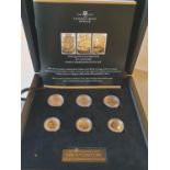 The Queen Elizabeth II 21st century gold commemorative set comprising of 3 sovereigns and 3 half