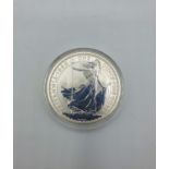 Silver Brittania One Ounce Coin 1998 in Original Capsule, Uncirculated